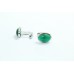 925 Sterling Silver Men's Cuff links, Natural semi precious Green Onyx Gemstone